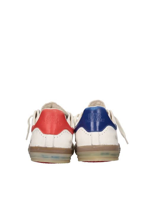 Sneakers in pelle e tessuto HIDNANDER | STARLESSS LOW HD1MS600 610 960BIANCO-BEIGE-MULTI